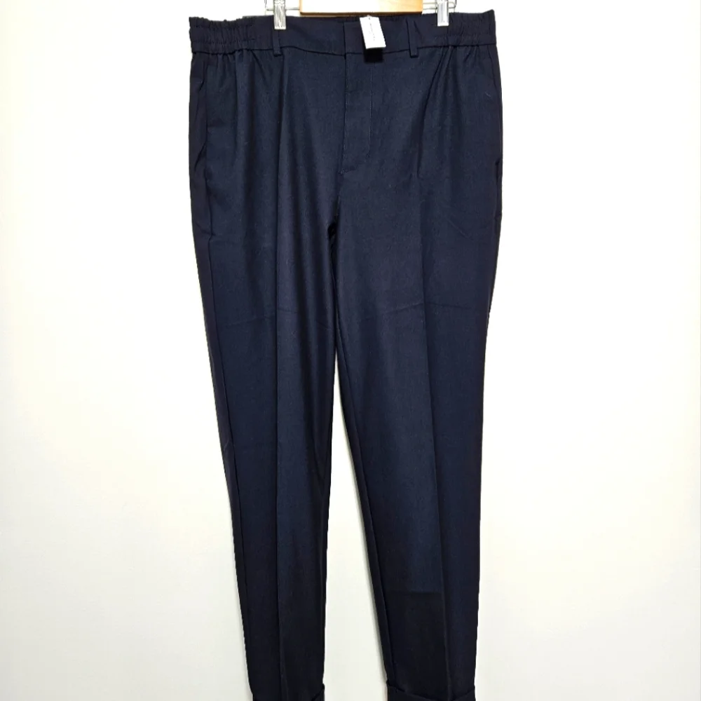 Banana Republic NWT Mens Tailored Trouser Stretch Waist‎ Preppy 36X34 Blue